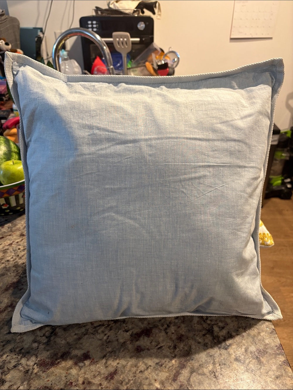 Macy's Light Blue Decorative Throw Pillow